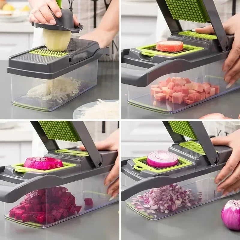 Cortador Multifuncional 14/16 em 1 - Vegetable Chopper & Slicer.