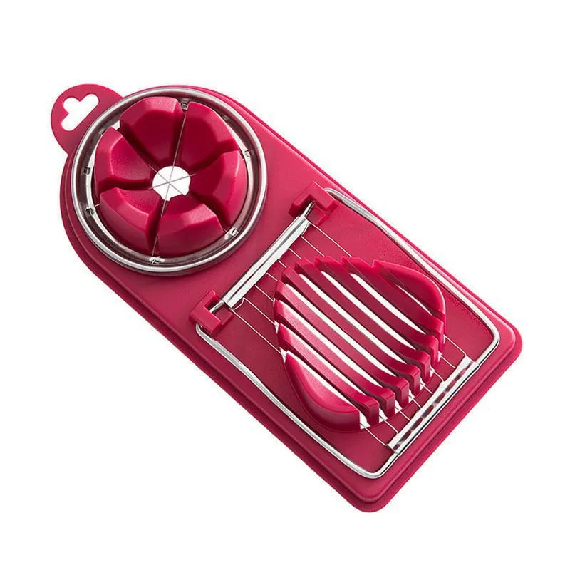 Cortador Multifuncional de Ovos - Stainless Steel Egg & Meat Slicer.