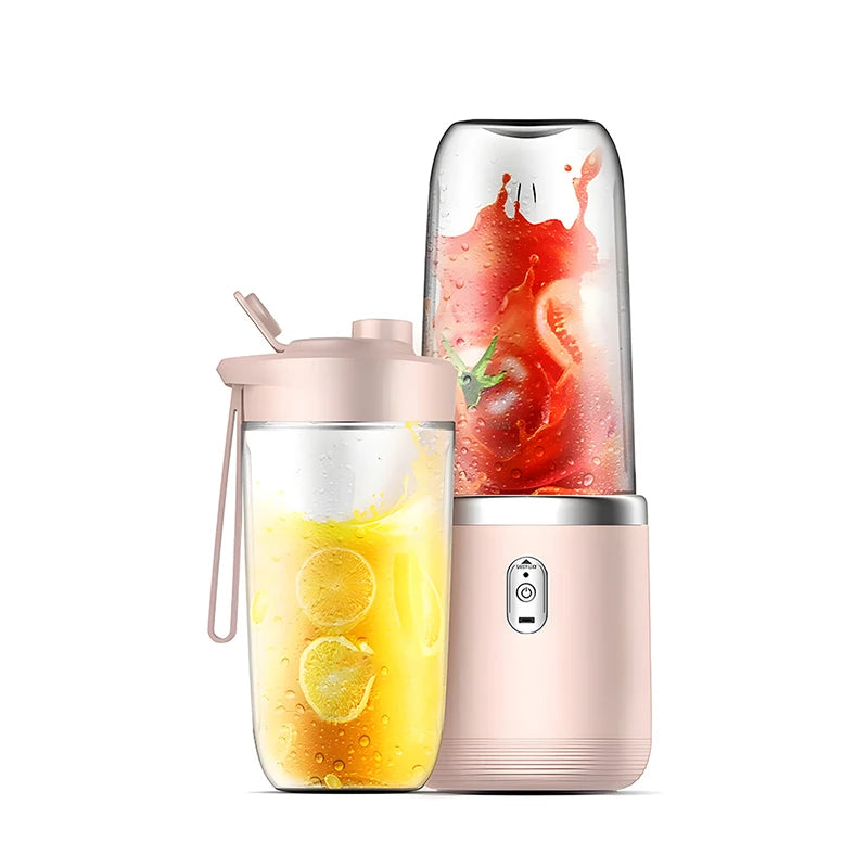 Double Cup USB Fruit Mixer - Juicer e Liquidificador Portátil