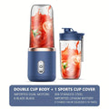 Double Cup USB Fruit Mixer - Juicer e Liquidificador Portátil