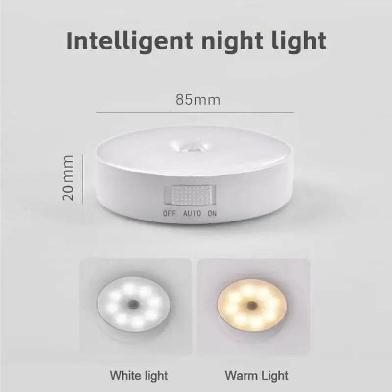 LED Smart Night Lamp | Sensor, USB, Sem Fio, Magnético