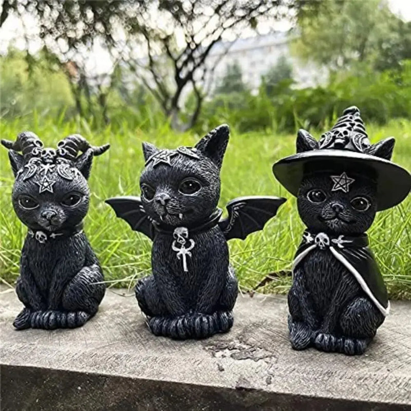 Witch & Black Cat - Halloween Magic Decor