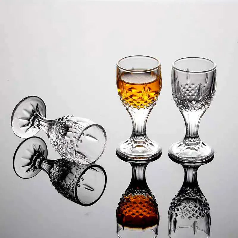 6pcs Copos Goblet | Vidro, 10ml, Transparentes, Drinkware