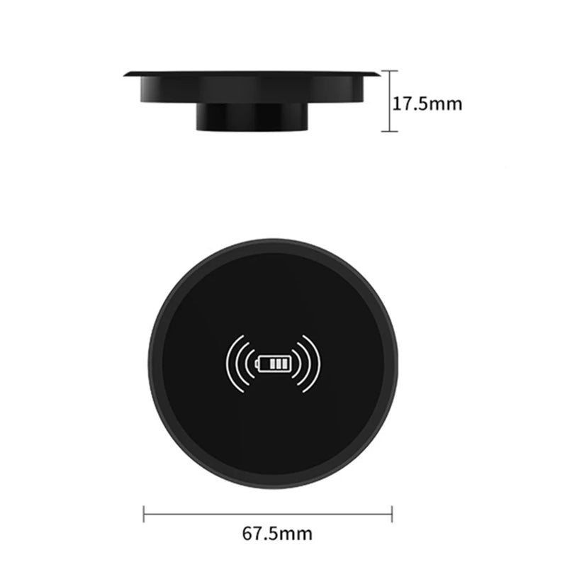 15W Wireless Charger | Embutido, Carregamento Rápido