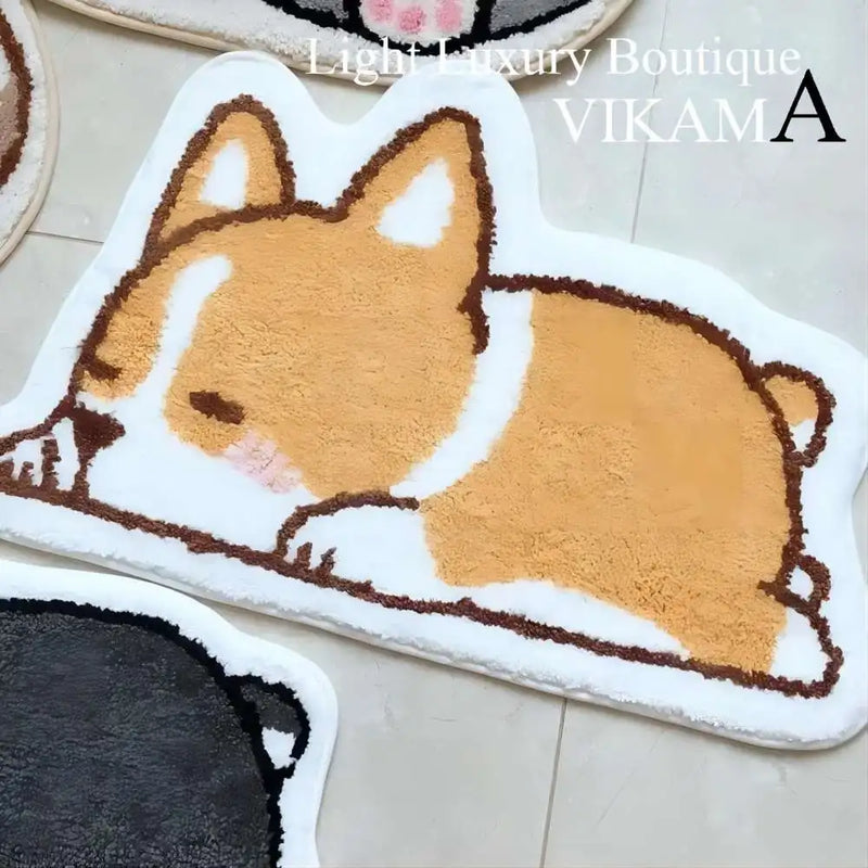 VIKAMA Cartoon Rug - Toque Suave e Absorvente